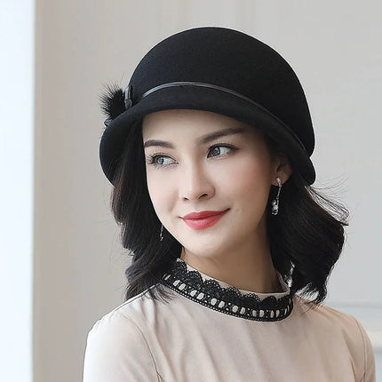 Chapeau Fedora Précieux pour Femme - Noir - M (56 - 58cm) | La boutique du chapeau