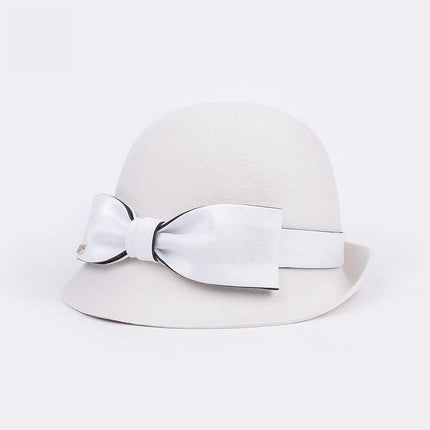 Chapeau fedora rétro - Blanc - M (56 - 58cm) | La boutique du chapeau