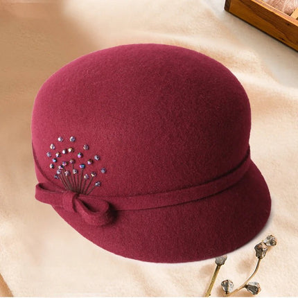 Chapeau Fedora Romantique pour Femme - Rouge - M (56 - 58cm) | La boutique du chapeau