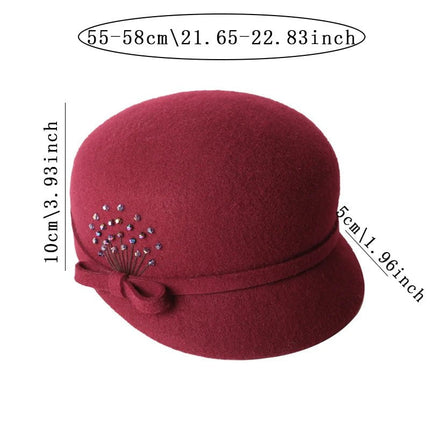 Chapeau Fedora Romantique pour Femme - Rouge - M (56 - 58cm) | La boutique du chapeau
