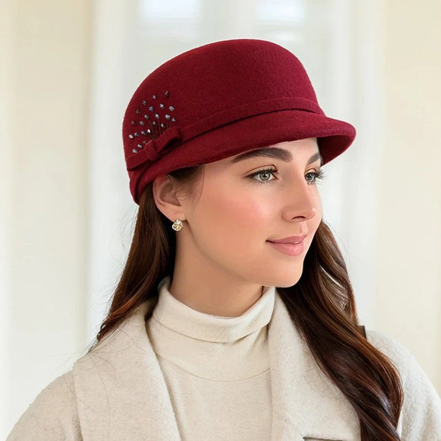 Chapeau Fedora Romantique pour Femme - Rouge - M (56 - 58cm) | La boutique du chapeau
