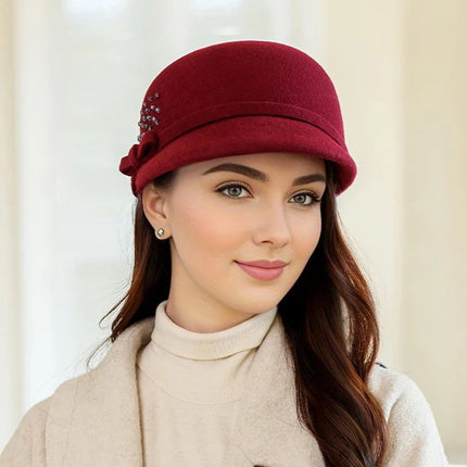 Chapeau Fedora Romantique pour Femme - Rouge - M (56 - 58cm) | La boutique du chapeau