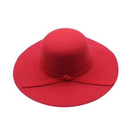 Chapeau Fedora Tendance en Laine - Rouge - M (56 - 58cm) | La boutique du chapeau