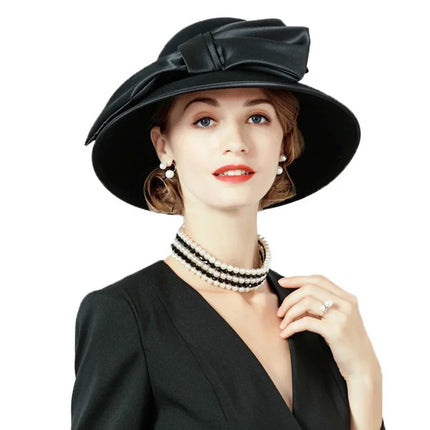 Chapeau Fedora Urbain pour Femme - Noir - M (56 - 58cm) | La boutique du chapeau