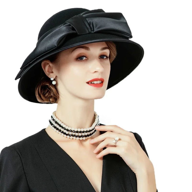Chapeau Fedora Urbain pour Femme - Noir - M (56 - 58cm) | La boutique du chapeau
