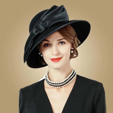 Chapeau Fedora Urbain pour Femme - Noir - M (56 - 58cm) | La boutique du chapeau