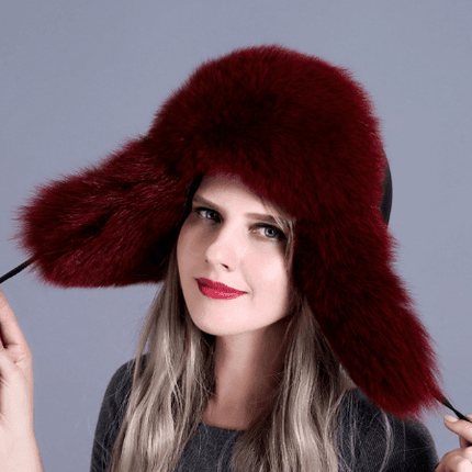 Chapeau femme avec rabat d'oreille - Bordeaux 10 - Adulte | La boutique du chapeau