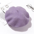 Chapeau-femme béret violet clair / 56-58cm Bérets feutre Style britannique