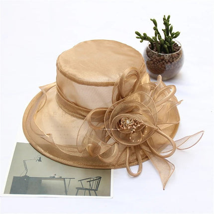 Chapeau femme chic - Rose/kaki - M (56 - 58cm) | La boutique du chapeau