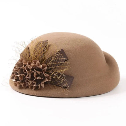 Chapeau femme en feutre - Bordeau - M (56 - 58cm) | La boutique du chapeau