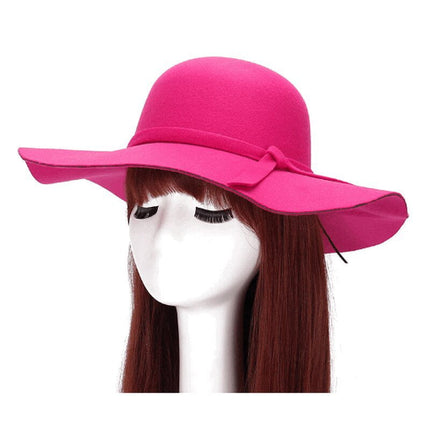 Chapeau femme en feutre - Rose - M (56 - 58cm) | La boutique du chapeau