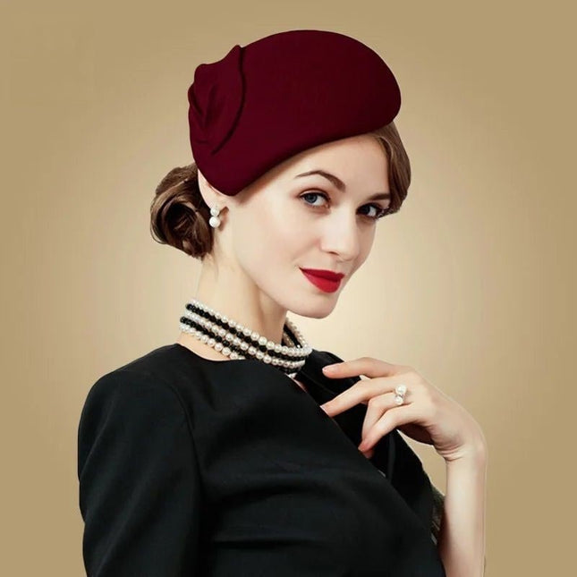 Chapeau femme en laine - Bordeau - | La boutique du chapeau