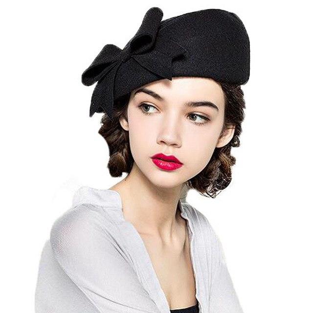 Chapeau femme en laine - Noir - M (56 - 58cm) | La boutique du chapeau