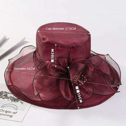 Chapeau femme glamour - Noir - M (56 - 58cm) | La boutique du chapeau