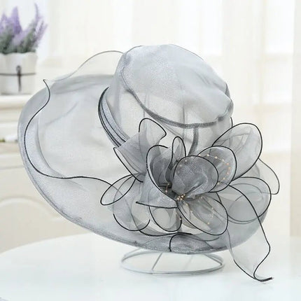 Chapeau femme glamour - Gris - M (56 - 58cm) | La boutique du chapeau