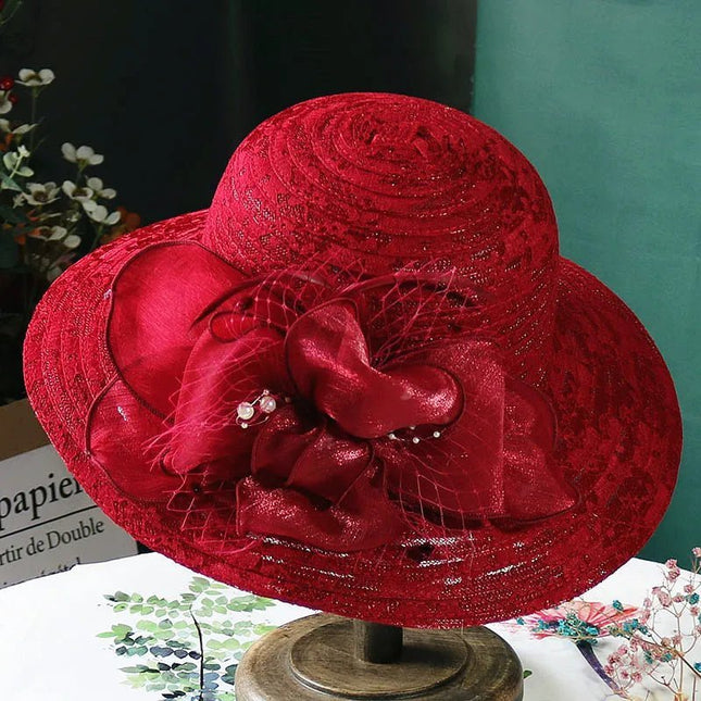Chapeau femme moderne - Rouge - M (56 - 58cm) | La boutique du chapeau