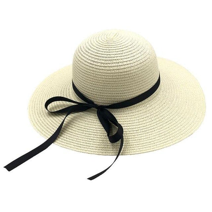 Chapeau femme plage - Blanc - M (56 - 58cm) | La boutique du chapeau