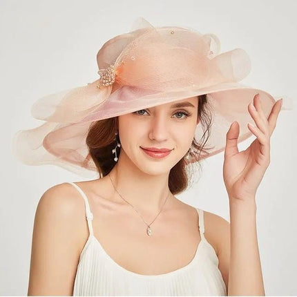 Chapeau femme raffiné - Rose - M (56 - 58cm) | La boutique du chapeau
