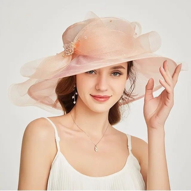 Chapeau femme raffiné - Rose - M (56 - 58cm) | La boutique du chapeau