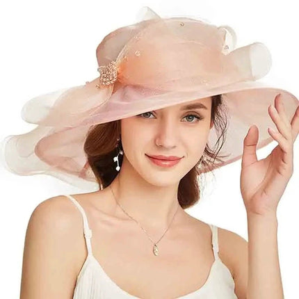 Chapeau femme raffiné - Rose - M (56 - 58cm) | La boutique du chapeau
