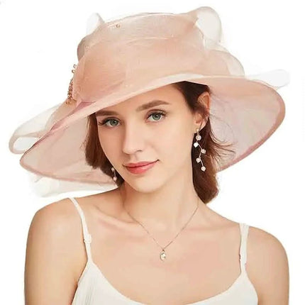 Chapeau femme raffiné - Rose - M (56 - 58cm) | La boutique du chapeau