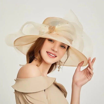 Chapeau femme raffiné - Beige - M (56 - 58cm) | La boutique du chapeau
