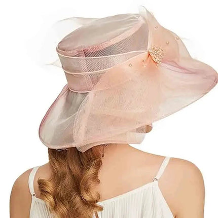 Chapeau femme raffiné - Rose - M (56 - 58cm) | La boutique du chapeau