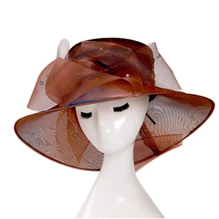 Chapeau femme raffiné - Marron - M (56 - 58cm) | La boutique du chapeau