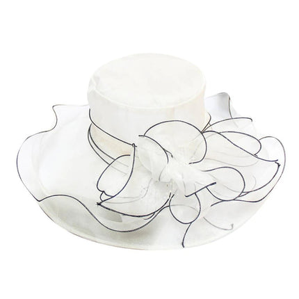 Chapeau femme romantique - Blanc - M (56 - 58cm) | La boutique du chapeau