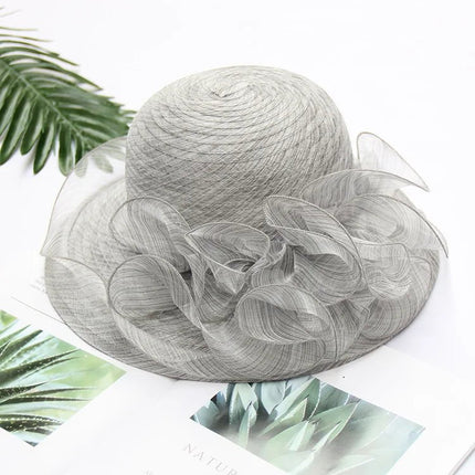 Chapeau femme sophistiqué - Gris clair - M (56 - 58cm) | La boutique du chapeau