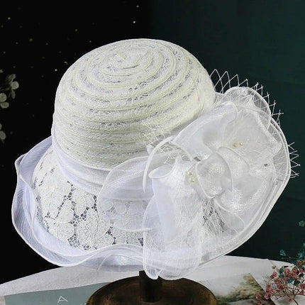 Chapeau femme stylé - Blanc - M (56 - 58cm) | La boutique du chapeau