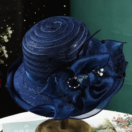 Chapeau femme stylé - Bleu marine - M (56 - 58cm) | La boutique du chapeau