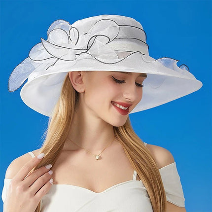 Chapeau femme unique - Blanc - M (56 - 58cm) | La boutique du chapeau
