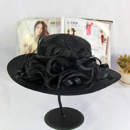 Chapeau Floral Derby - Noir - M (56 - 58cm) | La boutique du chapeau