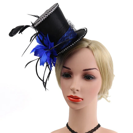 Chapeau haut de forme Bibi - Bleu - | La boutique du chapeau