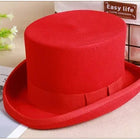Chapeau haut de forme classique - Rouge - S (54 - 55cm) | La boutique du chapeau