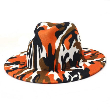 Chapeau haut de forme coloré - Orange - M (56 - 58cm) | La boutique du chapeau