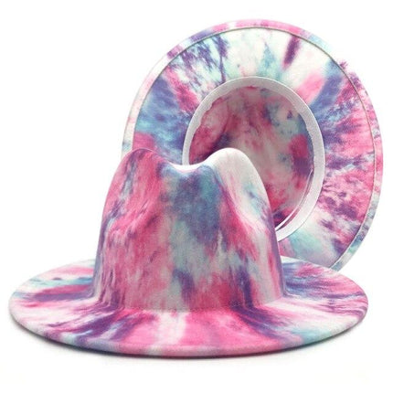 Chapeau haut de forme coloré - Rose/Violet - M (56 - 58cm) | La boutique du chapeau