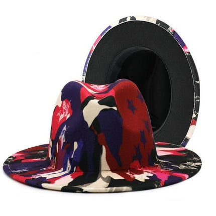 Chapeau haut de forme coloré - Rouge - M (56 - 58cm) | La boutique du chapeau