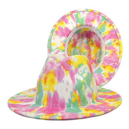 Chapeau haut de forme coloré - Rose/Orange - M (56 - 58cm) | La boutique du chapeau