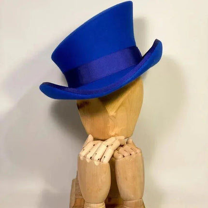 Chapeau haut de forme femme - Bleu - M (56 - 58cm) | La boutique du chapeau