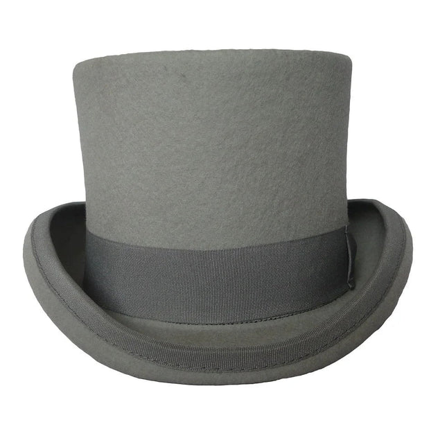 Chapeau haut de forme femme et homme - Gris - S (54 - 55cm) | La boutique du chapeau
