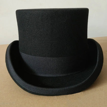 Chapeau haut de forme femme et homme - Noir - S (54 - 55cm) | La boutique du chapeau