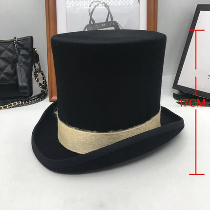 Chapeau haut de forme gentleman - Or 17CM - S (54 - 55cm) | La boutique du chapeau