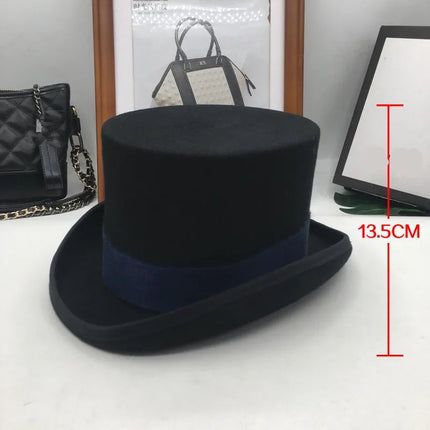 Chapeau haut de forme gentleman - Marine 13.5CM - S (54 - 55cm) | La boutique du chapeau