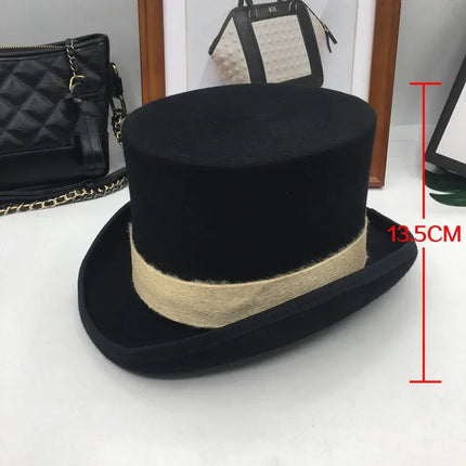 Chapeau haut de forme gentleman - Rouge 17CM - S (54 - 55cm) | La boutique du chapeau
