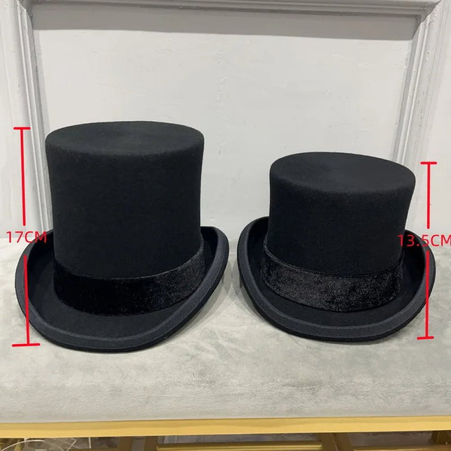 Chapeau haut de forme gentleman - Rouge 17CM - S (54 - 55cm) | La boutique du chapeau