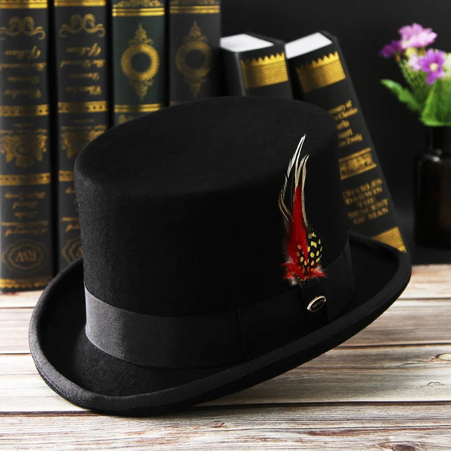 Chapeau haut de forme mariage - 01 - XL (60 - 61cm) | La boutique du chapeau