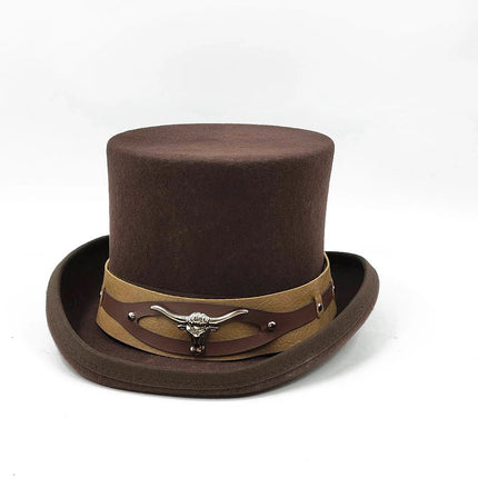 Chapeau haut de forme mariage - 37 - XL (60 - 61cm) | La boutique du chapeau