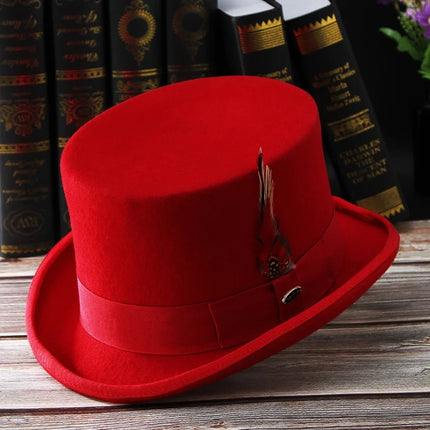 Chapeau haut de forme mariage - 02 - M (56 - 58cm) | La boutique du chapeau